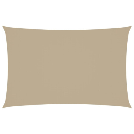 vidaXL Zonnescherm rechthoekig 2,5x5 m oxford stof beige afbeelding2 - 1