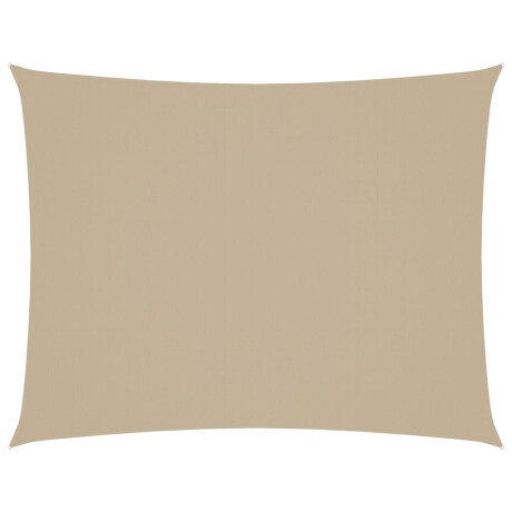 vidaXL Zonnescherm rechthoekig 3x4 m oxford stof beige afbeelding2 - 1