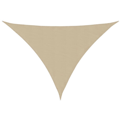 vidaXL Zonnescherm driehoekig 3x3x4,24 m oxford stof beige afbeelding2 - 1