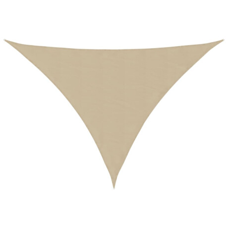 vidaXL Zonnescherm driehoekig 5x6x6 m oxford stof beige afbeelding2 - 1