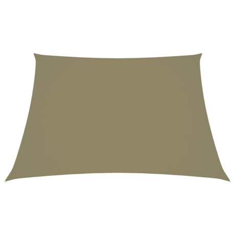 vidaXL Zonnescherm trapezium 3/4x3 m oxford stof beige afbeelding2 - 1