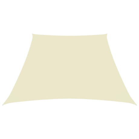 vidaXL Zonnescherm trapezium 3/4x3 m oxford stof crèmekleurig afbeelding2 - 1