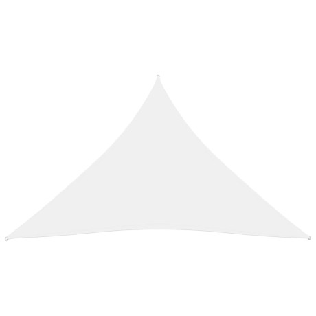 vidaXL Zonnescherm driehoekig 4x4x4 m oxford stof wit afbeelding2 - 1