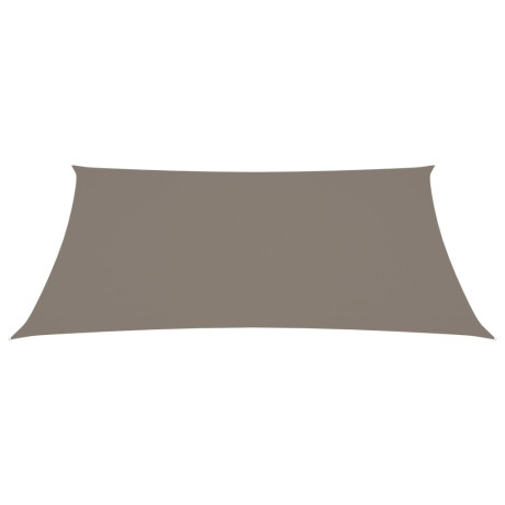 vidaXL Zonnescherm rechthoekig 2x4 m oxford stof taupe afbeelding2 - 1