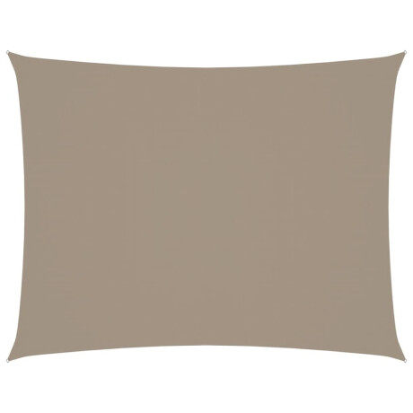 vidaXL Zonnescherm rechthoekig 3,5x4,5 m oxford stof taupe afbeelding2 - 1