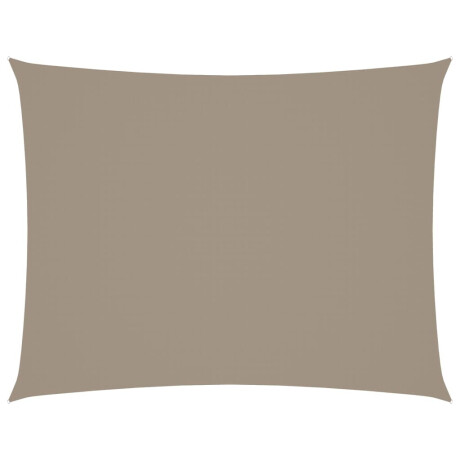 vidaXL Zonnescherm rechthoekig 6x8 m oxford stof taupe afbeelding2 - 1