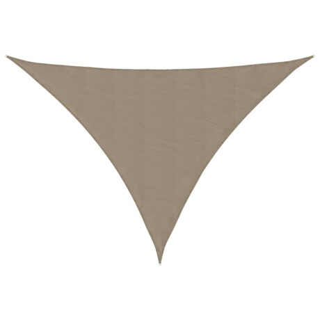 vidaXL Zonnescherm driehoekig 3x4x4 m oxford stof taupe afbeelding2 - 1