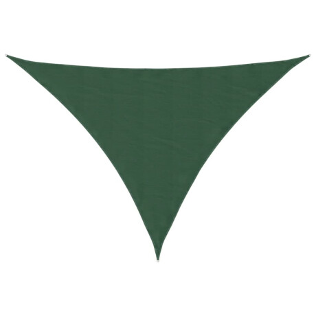 vidaXL Zonnescherm driehoekig 2,5x2,5x3,5 m oxford stof donkergroen afbeelding2 - 1