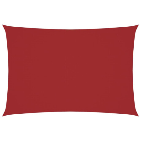 vidaXL Zonnescherm rechthoekig 3x5 m oxford stof rood afbeelding2 - 1