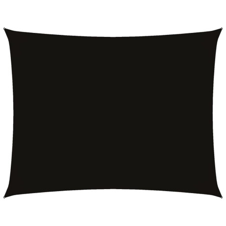 vidaXL Zonnescherm rechthoekig 4x6 m oxford stof zwart afbeelding2 - 1
