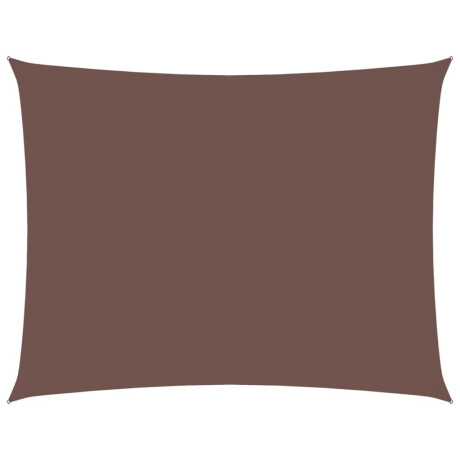 vidaXL Zonnescherm rechthoekig 3,5x4,5 m oxford stof bruin afbeelding2 - 1