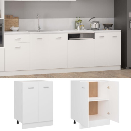 vidaXL Onderkast Lyon 60x46x81,5 cm bewerkt hout wit afbeelding2 - 1
