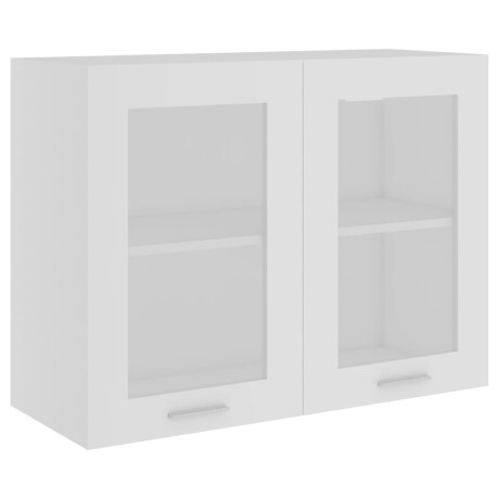 vidaXL Hangkast Lyon 80x31x60 cm bewerkt hout wit afbeelding2 - 1