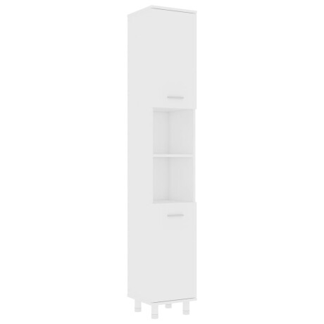 vidaXL Badkamerkast 30x30x179 cm spaanplaat wit afbeelding2 - 1