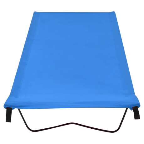 vidaXL Campingbed 180x60x19 cm oxford stof en staal blauw afbeelding2 - 1