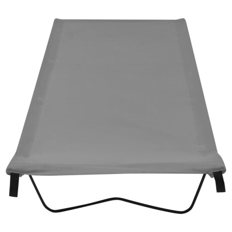 vidaXL Campingbed 180x60x19 cm oxford stof en staal grijs afbeelding2 - 1