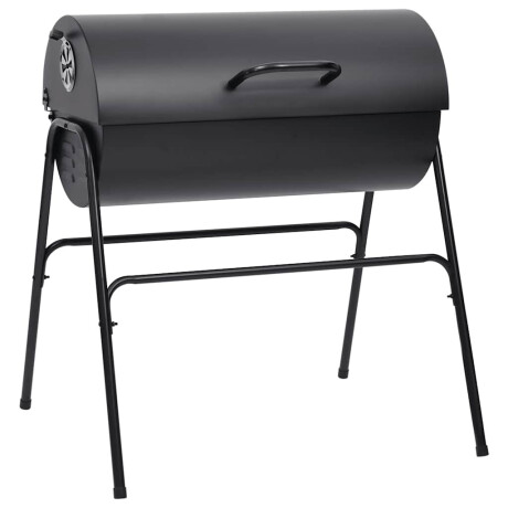 vidaXL Barbecuevat met 2 kookroosters 80x95x90 cm staal zwart afbeelding2 - 1