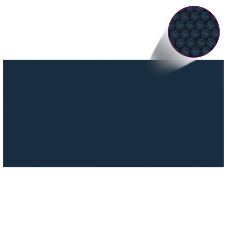 vidaXL Zwembadfolie solar drijvend 450x220 cm PE zwart en blauw afbeelding2 - 1