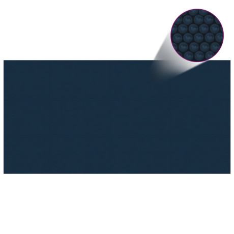 vidaXL Zwembadfolie solar drijvend 975x488 cm PE zwart en blauw afbeelding2 - 1