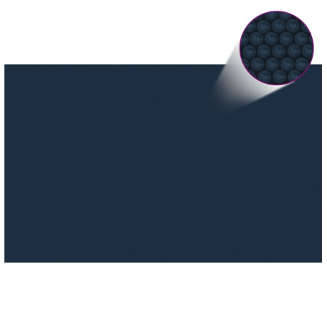 vidaXL Zwembadfolie solar drijvend 800x500 cm PE zwart en blauw afbeelding2 - 1