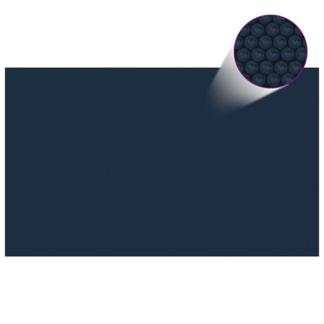 vidaXL Zwembadfolie solar drijvend 1000x600 cm PE zwart en blauw afbeelding2 - 1