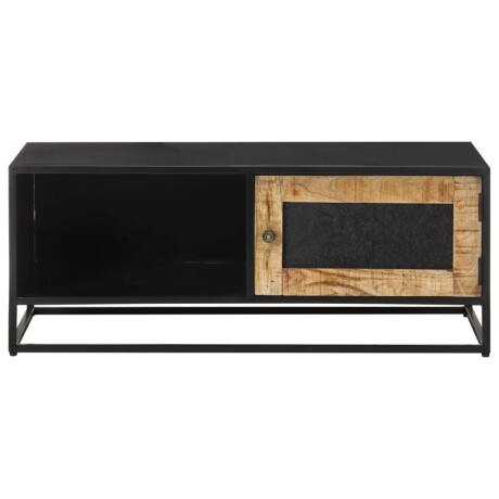 vidaXL Salontafel 90x50x35 cm ruw mangohout afbeelding2 - 1