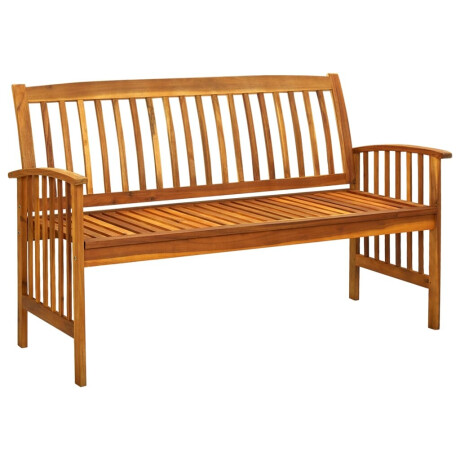 vidaXL Tuinbank met kussen 147 cm massief acaciahout afbeelding2 - 1