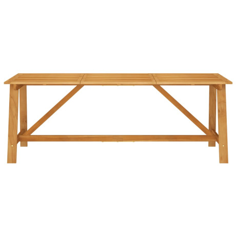 vidaXL Tuintafel 206x100x74 cm massief acaciahout afbeelding2 - 1