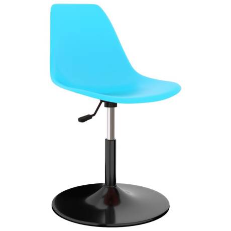 vidaXL Eetkamerstoelen 2 st draaibaar PP blauw afbeelding2 - 1