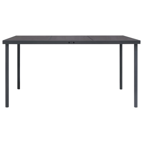 vidaXL Tuintafel 150x90x74 cm staal antracietkleurig afbeelding2 - 1