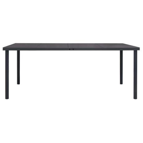 vidaXL Tuintafel 190x90x74 cm staal antracietkleurig afbeelding2 - 1