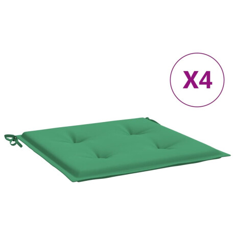 vidaXL Tuinstoelkussens 4 st 50x50x3 cm oxford stof groen afbeelding2 - 1