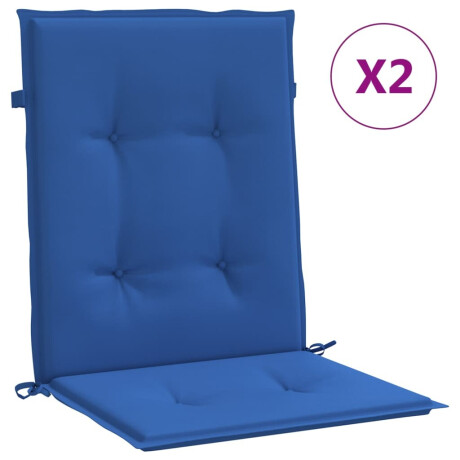 vidaXL Tuinstoelkussens 2 st 100x50x3 cm oxford stof koningsblauw afbeelding2 - 1