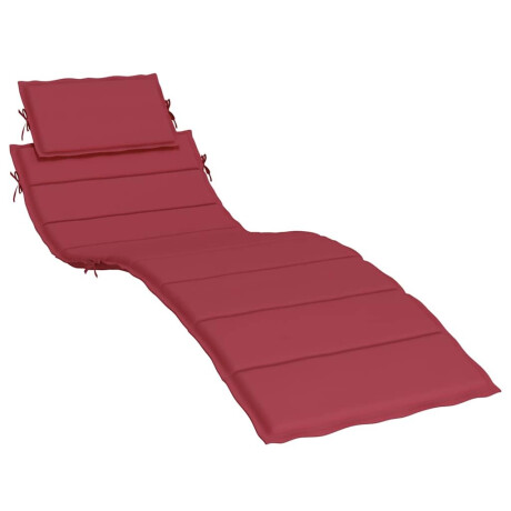 vidaXL Ligbedkussen 186x58x4 cm oxford stof wijnrood afbeelding2 - 1