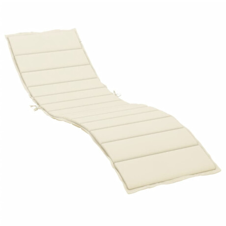 vidaXL Ligbedkussen 200x50x3cm oxford stof crèmekleurig afbeelding2 - 1