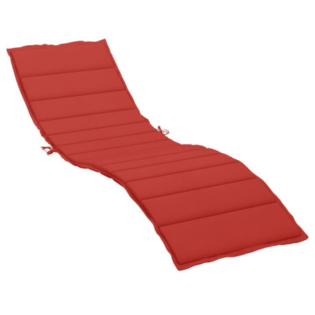 vidaXL Ligbedkussen 200x50x3 cm oxford stof rood afbeelding2 - 1