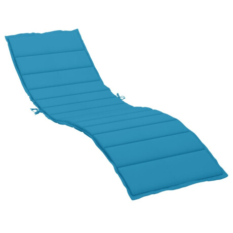 vidaXL Ligbedkussen 200x60x3 cm oxford stof blauw afbeelding2 - 1