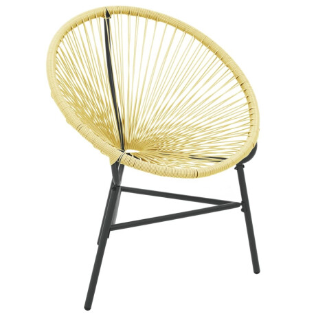 vidaXL Tuinstoel Acapulco poly rattan beige afbeelding2 - 1