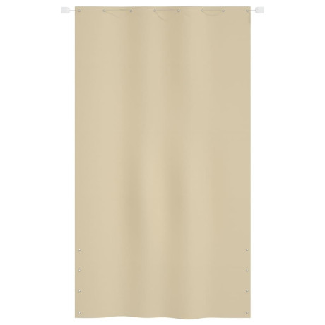 vidaXL Balkonscherm 140x240 cm oxford stof beige afbeelding2 - 1