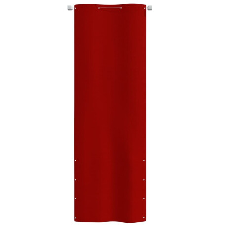 vidaXL Balkonscherm 80x240 cm oxford stof rood afbeelding2 - 1