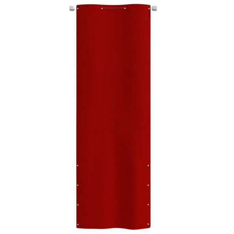 vidaXL Balkonscherm 80x240 cm oxford stof rood afbeelding2 - 1