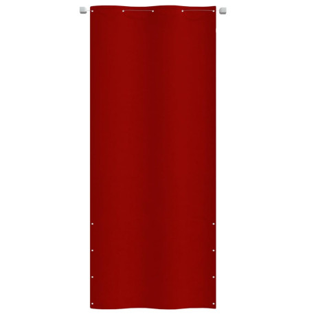 vidaXL Balkonscherm 100x240 cm oxford stof rood afbeelding2 - 1