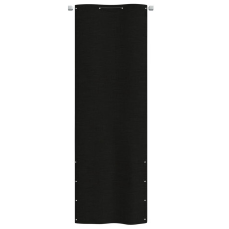 vidaXL Balkonscherm 80x240 cm oxford stof zwart afbeelding2 - 1