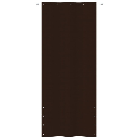 vidaXL Balkonscherm 100x240 cm oxford stof bruin afbeelding2 - 1