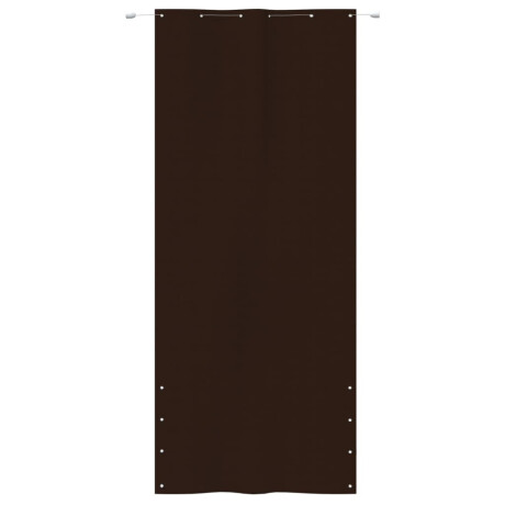 vidaXL Balkonscherm 120x240 cm oxford stof bruin afbeelding2 - 1