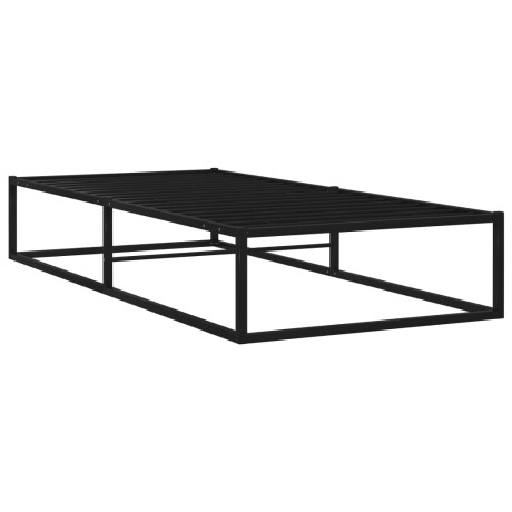 vidaXL Bedframe metaal zwart 100x200 cm afbeelding2 - 1
