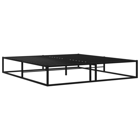 vidaXL Bedframe metaal zwart 160x200 cm afbeelding2 - 1