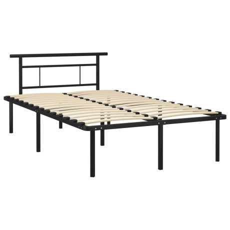 vidaXL Bedframe metaal zwart 120x200 cm afbeelding2 - 1