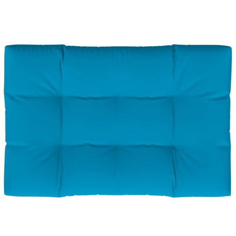 vidaXL Palletkussen 120x80x12 cm stof blauw afbeelding2 - 1