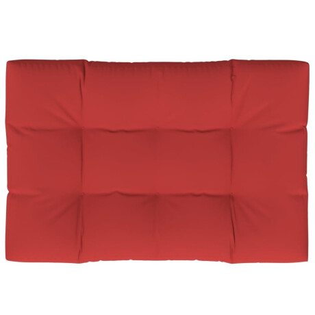 vidaXL Palletkussen 120x80x12 cm stof rood afbeelding2 - 1
